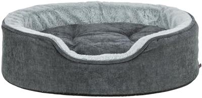 Trixie vital hondenmand lino soft ovaal grijs / lichtgrijs
