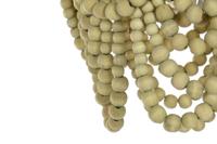 Plafondlamp DKD Home Decor Metaal Bruin Geel 50 W Hout MDF (35 x 35 x 95 cm) - thumbnail