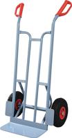 Promat/Tecwerk Steekwagen | hoogte 1150 mm schep-L150xB400mm | lucht-banden | draagvermogen 250 kg | duifblauw, RAL 5014 - 9000443049 - thumbnail