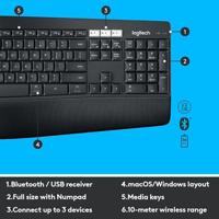 Logitech MK850 desktop zwart - thumbnail