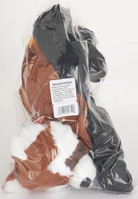 Wild Republic knuffel panda junior 30 cm pluche rood