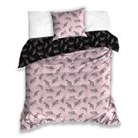 Animal Pictures Dekbedovertrek Tigers roze - Katoen - thumbnail