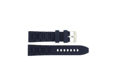 Horlogeband Universeel 896.06 Rubber Blauw 20mm