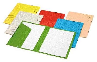 Elastomap secolor folio recy karton 250gr rd | 5 stuks