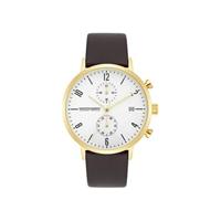 Montgomery MG900 Chronograaf Goud Leer | 10090107 - thumbnail