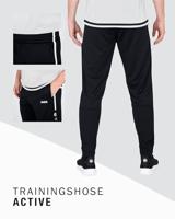 JAKO 8495 Trainingsbroek Active - Zwart/Wit - XL - thumbnail