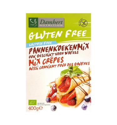 Damhert Pannenkoeken en wafelmix gluten- & lactosevrij 400 Gram