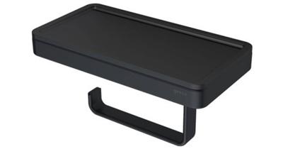 Toiletrolhouder met Planchet Geesa Frame Zwart Toiletrolhouder met Planchet Geesa Frame Zwart