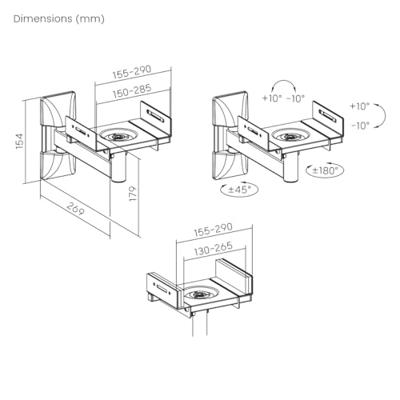 My Wall Luidspreker-wandbeugel 1 stuk(s)