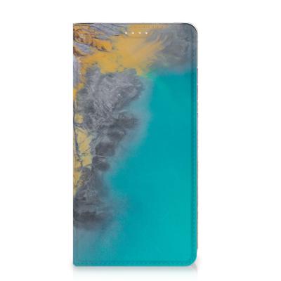 Samsung Galaxy S23 Plus | Standcase | Marble Blue Gold Samsung Galaxy S23 Plus | Standcase | Marble Blue Gold