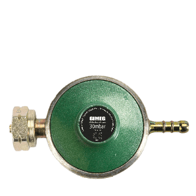 Gimeg Universele Gasregelaar met Slangpilaar 30Mbar