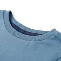 Kindershirt met lange mouwen dinosaurusprint 92 medium blauw - thumbnail