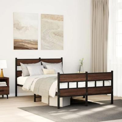 Bedframe met hoofdbord en voetbord zonder matras 120x200 cm