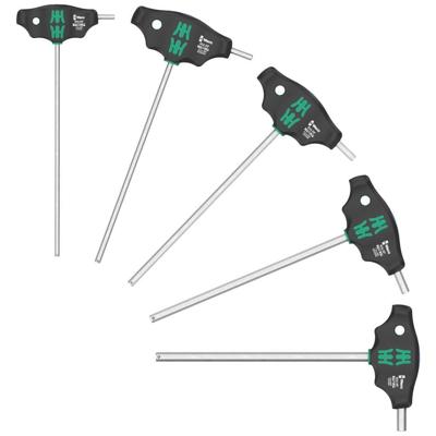 Wera 454/5 HF SHK set 1 schroevendraaierset T-greep-schroevendraaier Hex-Plus met vasthoudfunctie, 5-delig - 05136070001 Wera 454/5 HF SHK set 1 schroevendraaierset T-greep-schroevendraaier Hex-Plus met vasthoudfunctie, 5-delig - 05136070001