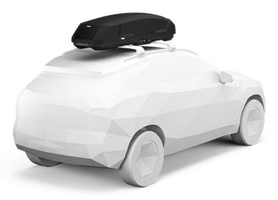 THULE Roof box force 3 l sport black - thumbnail
