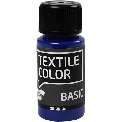 Creativ Company Textile color semi-dekkende textielverf - primair blauw, 50ml