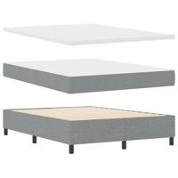 Boxspringbed met Matras Lichtgrijs 140x200 cm Stof - thumbnail