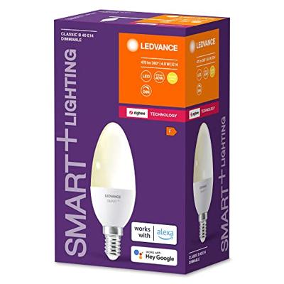 LEDVANCE 4058075729063 LED-lamp Energielabel F (A - G) E14 Kaars 4.9 W = 40 W Warmwit (Ø x h) 39 mm x 39 mm 1 stuk(s)