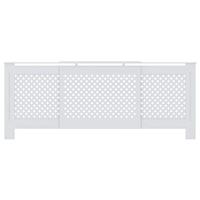 Radiatorombouw 205 cm MDF wit - thumbnail