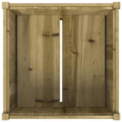 VidaXL Plantenbak 70x70x70 cm geïmpregneerd grenenhout