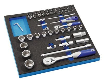 Promat/Tecwerk Gereedschapsmodule | 55-delig 2/3-module | dopsleutel - 4000871249 Promat/Tecwerk Gereedschapsmodule | 55-delig 2/3-module | dopsleutel - 4000871249