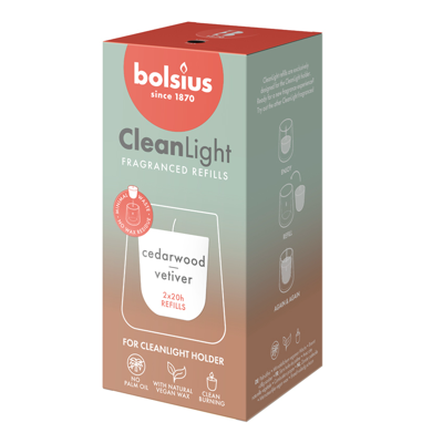 Bolsius Clean Light Geurnavulling 2 st.