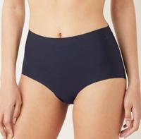 Secrets Maxi slip naadloos - 30176 - Naadloze dames taille slip - Invisible - Katoenen kruisje - S - Blauw | Dames slip - Onderbroek - Ondergoed- - - thumbnail