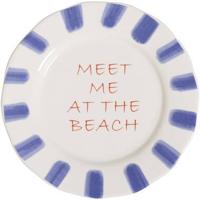 Gebaksbordje Beach - blauw - Ø16 cm - Leen Bakker - thumbnail