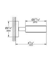 Grohe Essentials Zeepschaal met houder 7,2x10,7x5,4 cm Hard Graphite Geborsteld - thumbnail