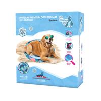 CoolPets Tropical Premium Cooling Mat Flamingo - thumbnail