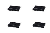 Florance kussen 45x45 Panama zwart (4 stuks) Madison - Madison - thumbnail