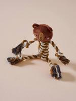 Kauwbaar speeltje van touw voor honden bruin - thumbnail