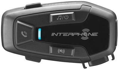 INTERPHONE UCOM7R - Dubbel - Afneembare Bluetooth 5.2 Motorfiets Intercom en Geïntegreerde Batterij 15 uur Autonomie, 4 Moto 1 Km, TFT en GPS Compatibel, Waterdicht, 32mm Luidspreker, voor alle Helmen