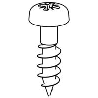 Weidmüller 4011200000 Bevestigingsschroef 100 stuk(s) - thumbnail