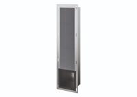 Inbouw Reserve Toiletrolhouder Luca Sanitair 19,5x72x12,2cm Mat Zwart - thumbnail
