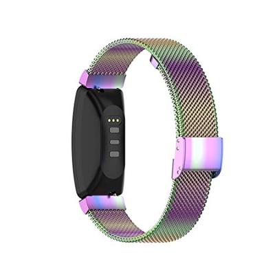 Fitbit Inspire Milanese bandje met gesp - Maat: Large - Multi