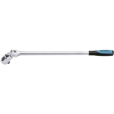HAZET Omschakelratel · lang · met scharnier 916GL · 1/2 inch (12,5 mm) vierkant massief · Lengte: 511 mm