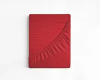 Hoeslaken Katoen - Rood - thumbnail