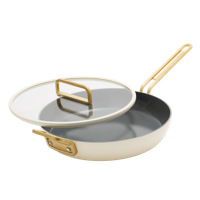 GreenPan™ Stanley Tucci™ Ceramic Nonstick 30cm Frypan with Lid, Carrara White - thumbnail