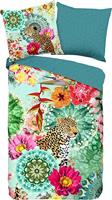 HIP Dekbedovertrek "mandala&apos;s, bloemen en een luipaard" - Multi - (155x220 cm) - Katoen Satijn - thumbnail