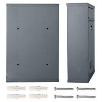 Brievenbus met 2 sleutels in Zilverkleurig - thumbnail