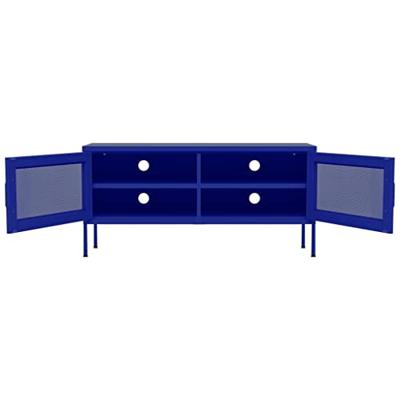 VidaXL Tv-meubel 105x35x50 cm staal marineblauw