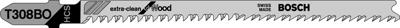 Decoupeerzaagblad T 308 BO, Extraclean for Wood, verpakking van 25 stuks Bosch Accessories 2608663869 25 stuk(s)