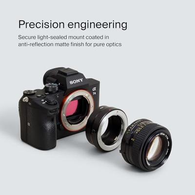 Urth Lens mount adapter: compatibel met Minolta Rokkor (SR / MD / MC) lens naar Sony E camera body Urth Lens mount adapter: compatibel met Minolta Rokkor (SR / MD / MC) lens naar Sony E camera body