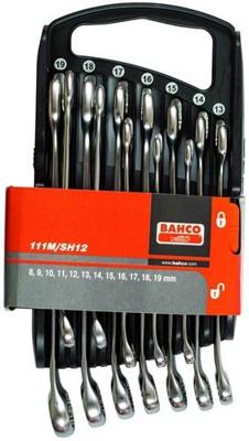 Bahco Ringsteeksleutelset met houder 12 delig | 111M/SH12