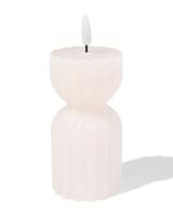 HEMA Led vormkaars ⌀6.2x15cm diabolo ivoor (ivoor) - thumbnail