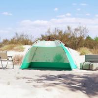 VidaXL Strandtent 2-persoons waterdicht snelontgrendeling zeegroen - thumbnail