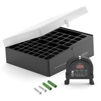 ANSMANN Premium accubox voor 4 Mignon AA of Micro AAA batterijen en batterijen – bewaardoos ter bescherming en transport 48 accubox + tester. 1 Stuk zwart - thumbnail