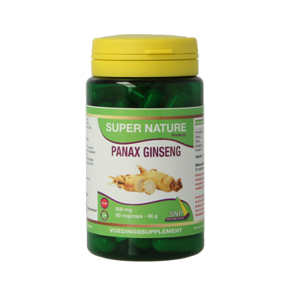 SNP Panax ginseng 500mg puur 60 Vegetarische capsules