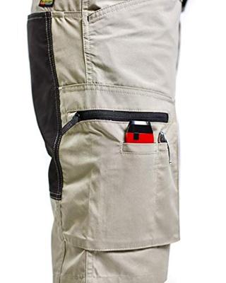 Blåkläder Service short stretch 14491845 | Stone/Zwart | Maat 54 - 7330509535707